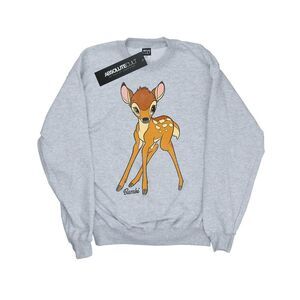 Bambi Girls Classic Cotton Sweatshirt / Sports Grey
